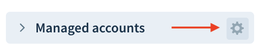 Screenshot showing the location of the settings icon next to a folder name.