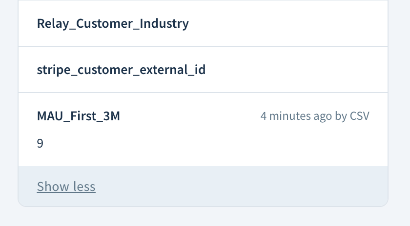 Image of attribute on customer profile in ChartMogul