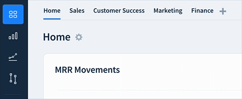 Screencap of the user switching between and moving around dashboard tabs.