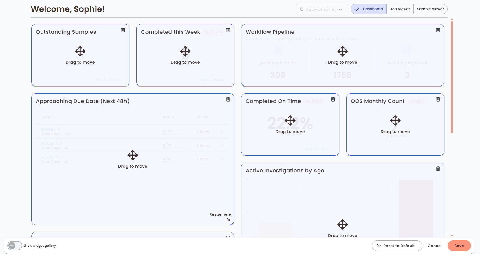 Dashboard - LabHQ Knowledge Base