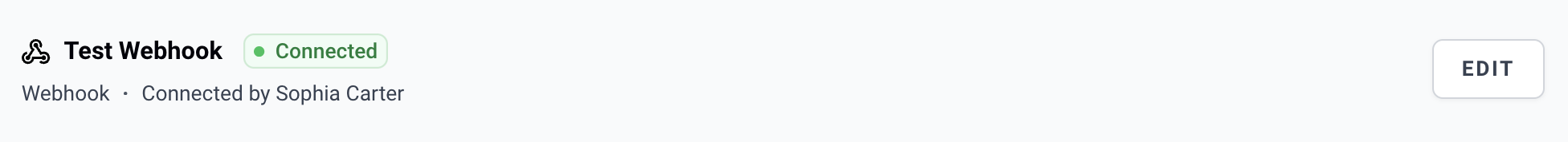 screenshot of webhook app listing