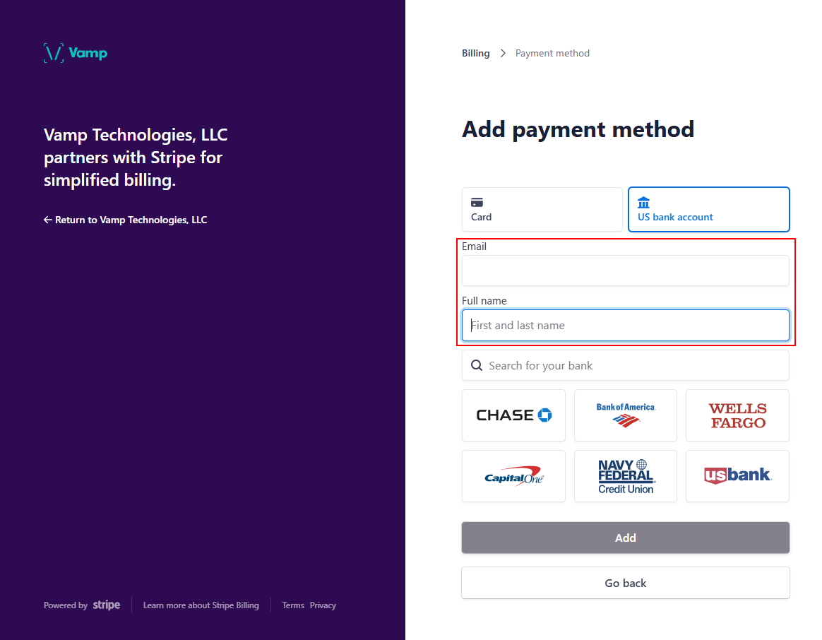 The “Email” and “Full Name” fields.