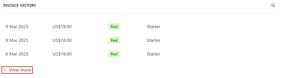 The “View more” option.