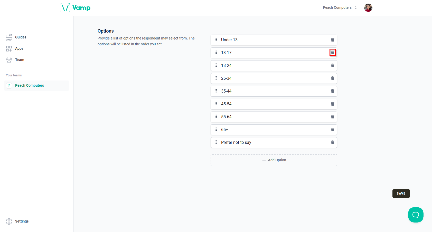 The “Trash” icon.