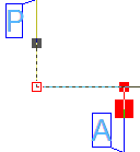 Connection line between ports