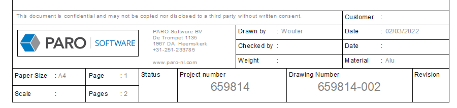 Example drawing header
