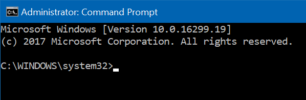 Administrator Command Prompt