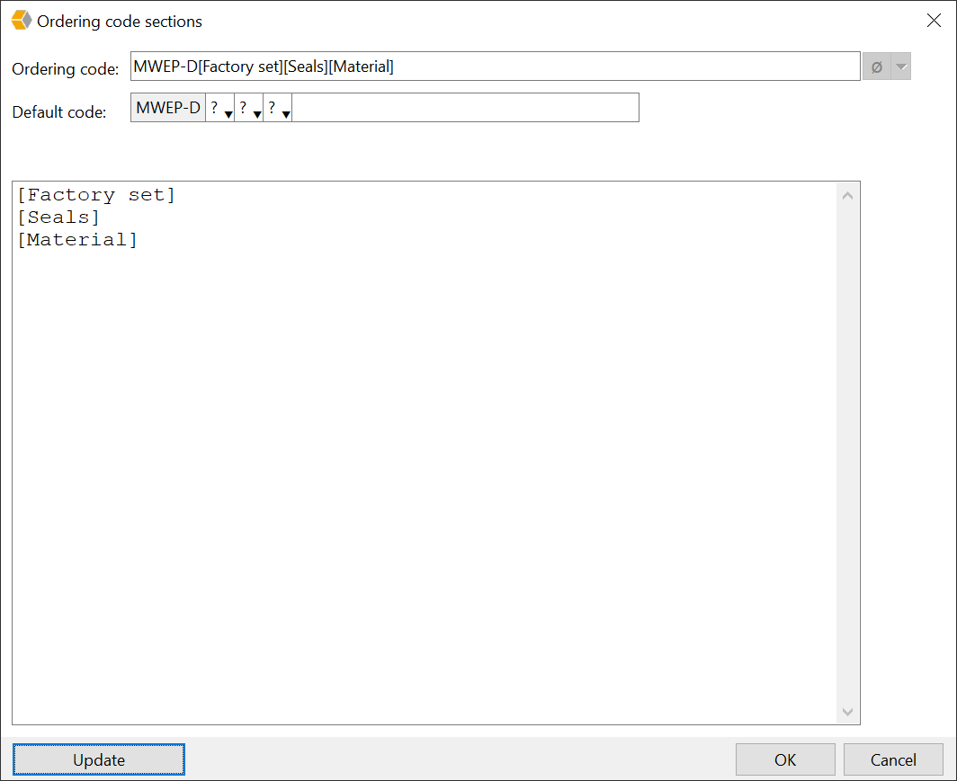 Ordering code sections
