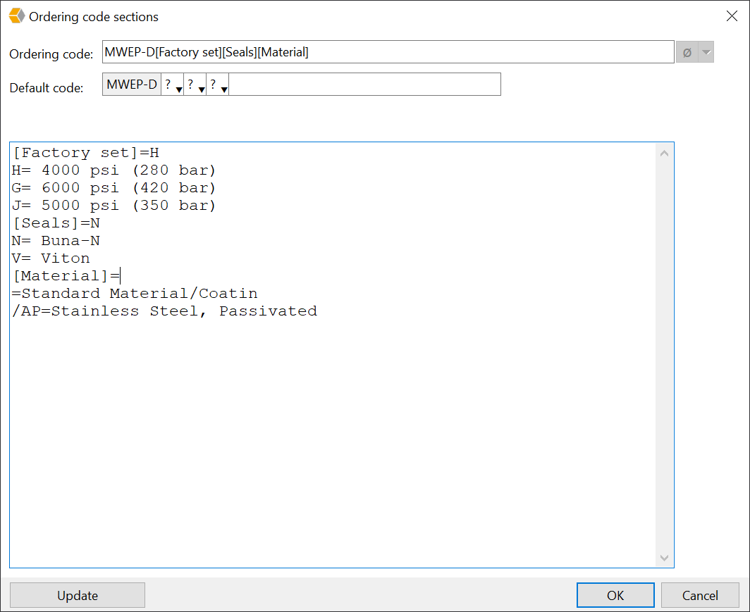 Ordering code sections