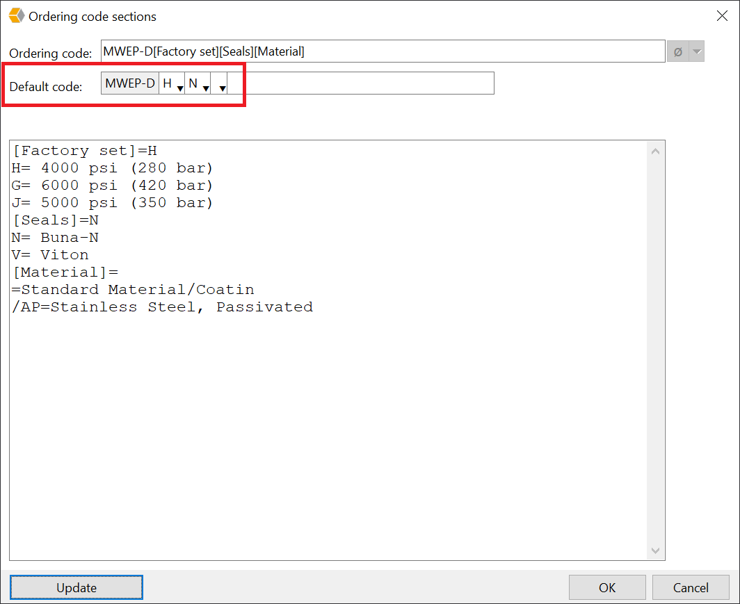 Ordering code sections