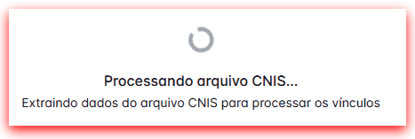 Processamento CNIS