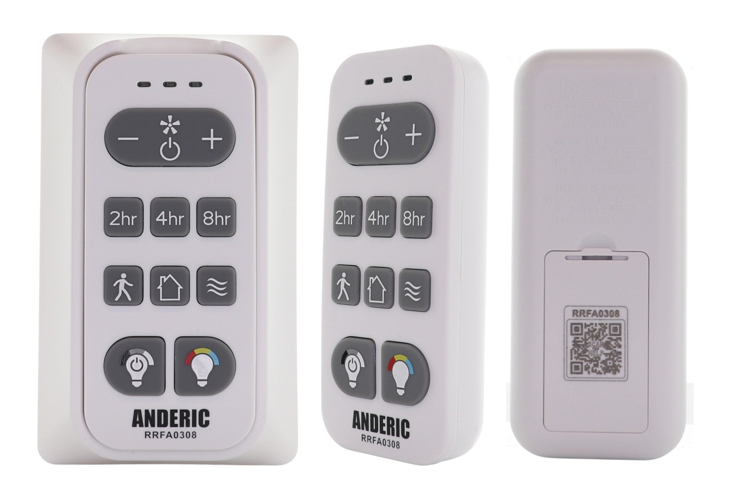 RRFA0308, A25-FA0188A | Anderic Ceiling fan Remote Control for