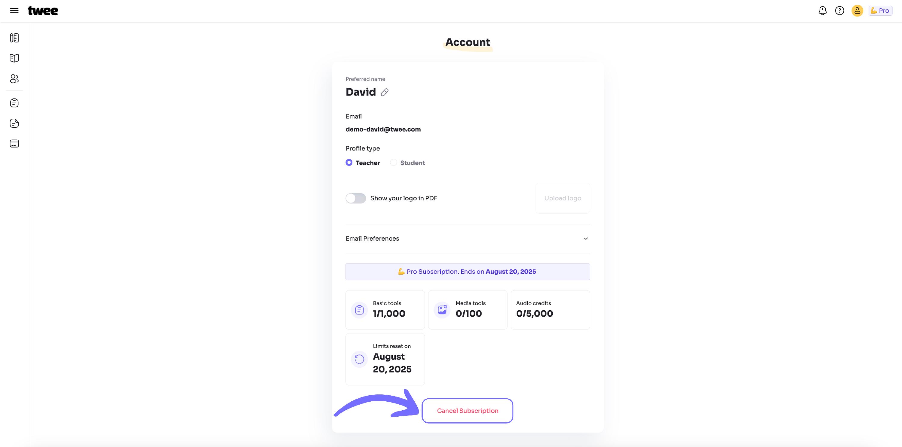 Account Settings