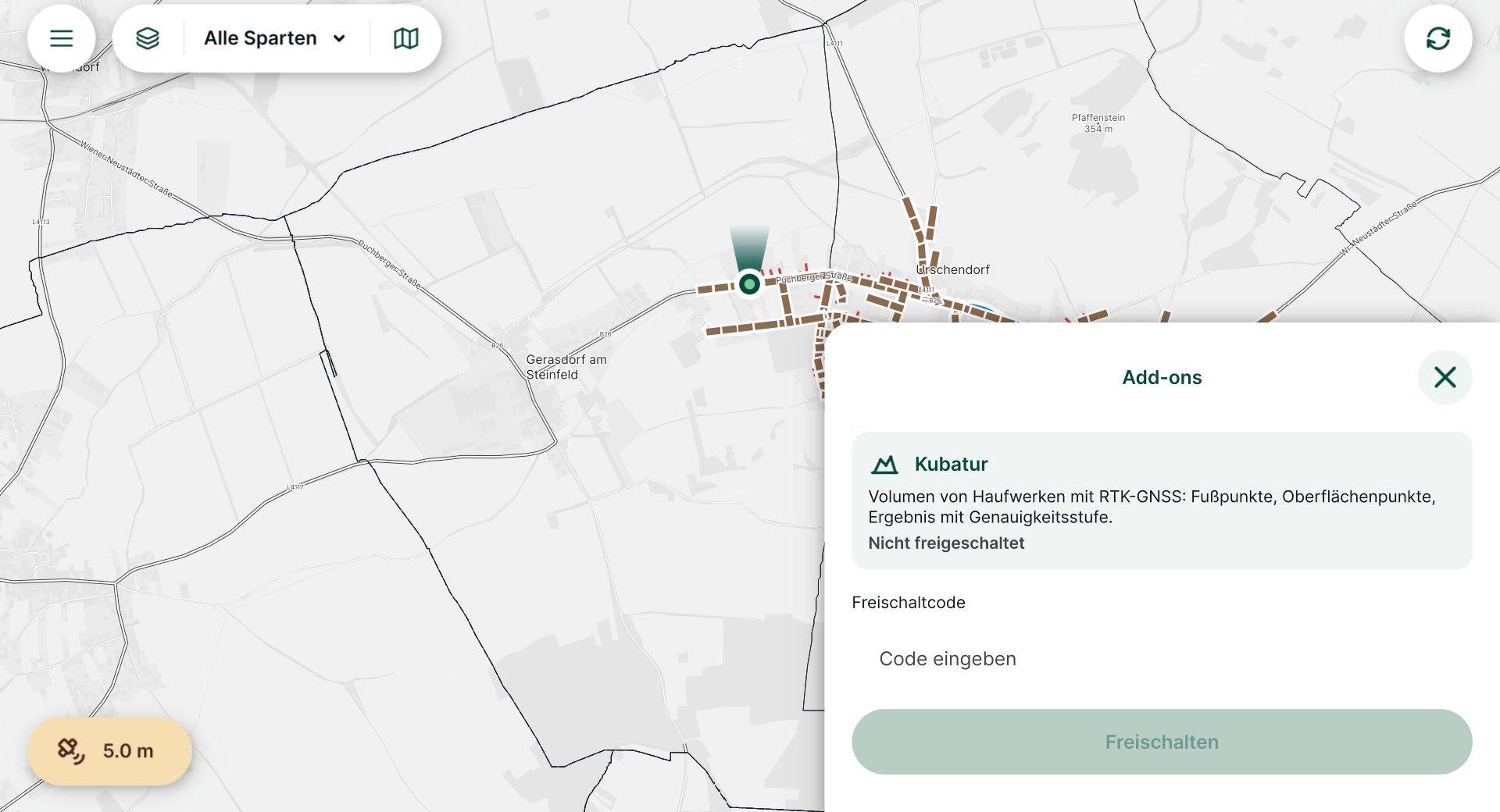 Add-ons: Kubatur mit Freischaltcode