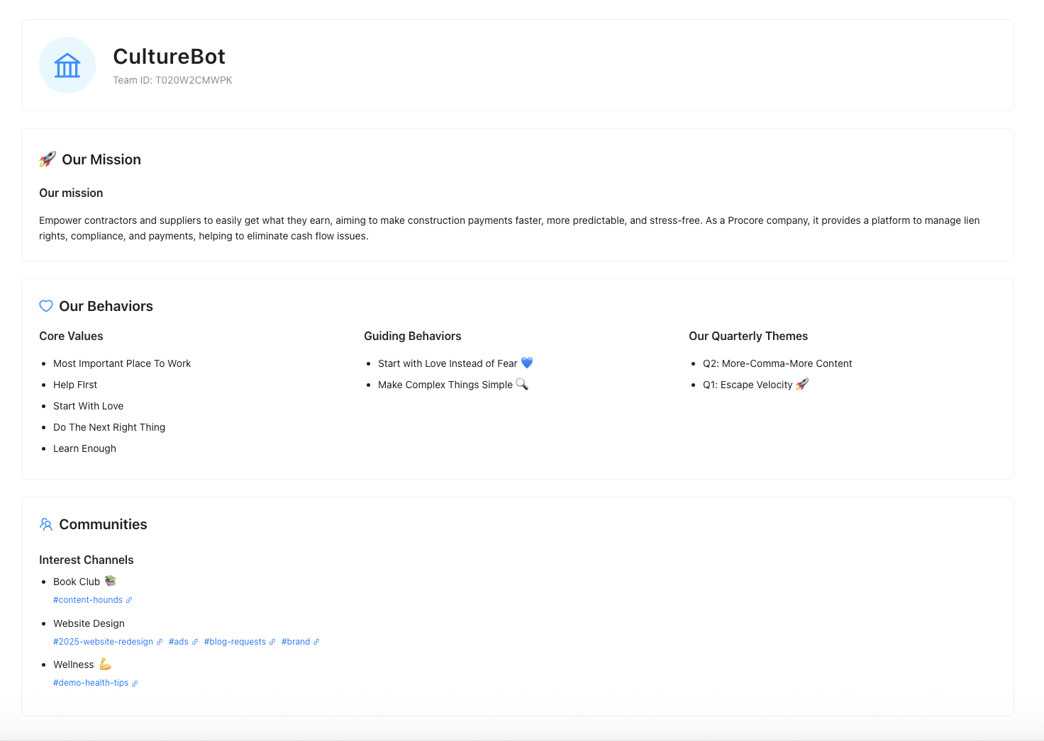 Company Profile Example