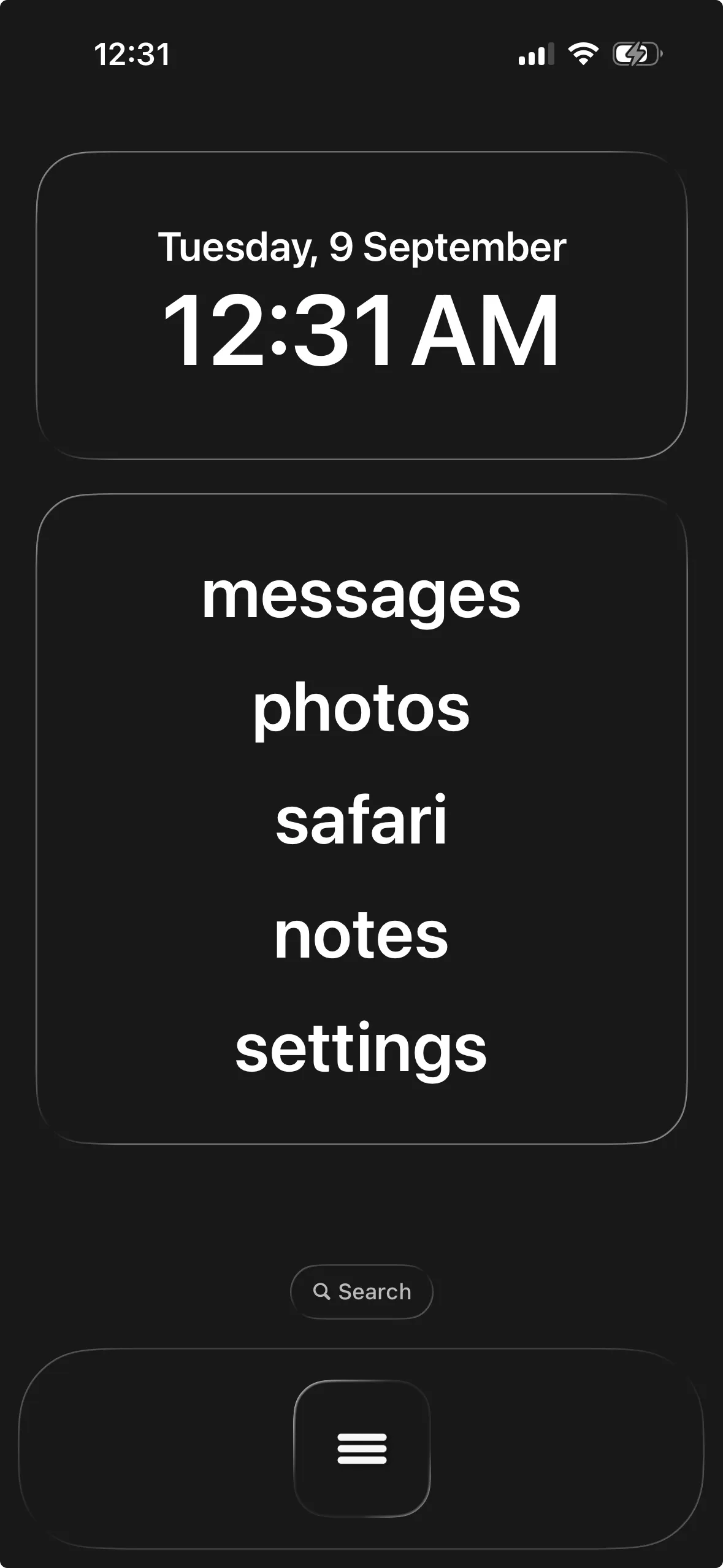 Dumb Phone iOS 26
