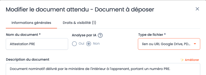 Validation par IA indisponible pour un lien
