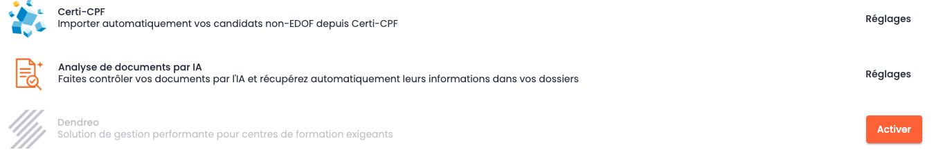 Application Analyse de documents par IA dans Mes applications