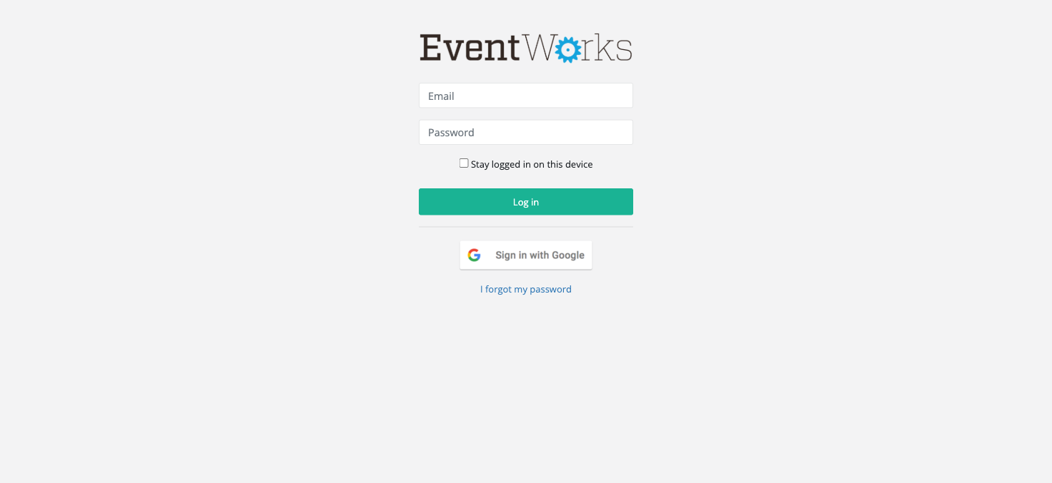 Login page