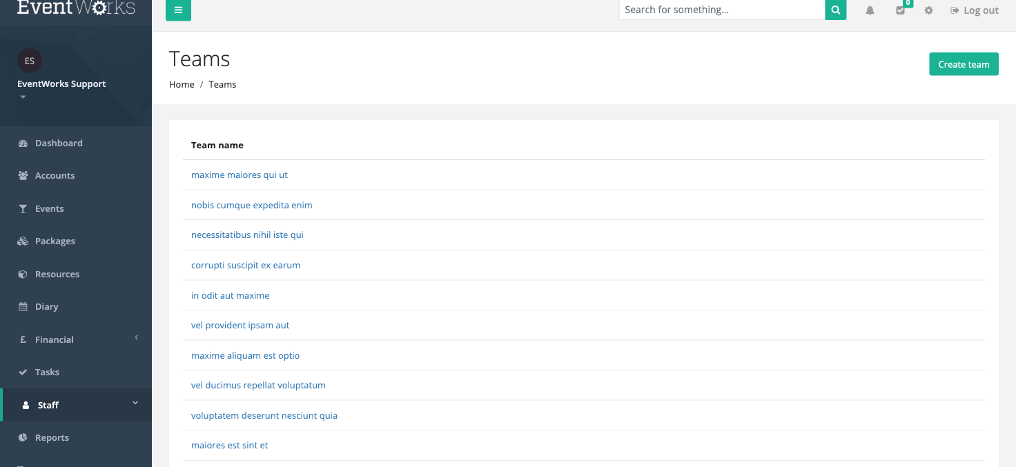 Teams overview