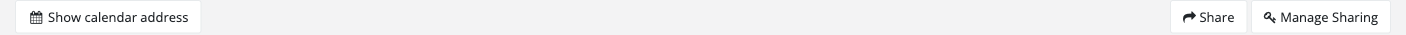 Calendar sharing options