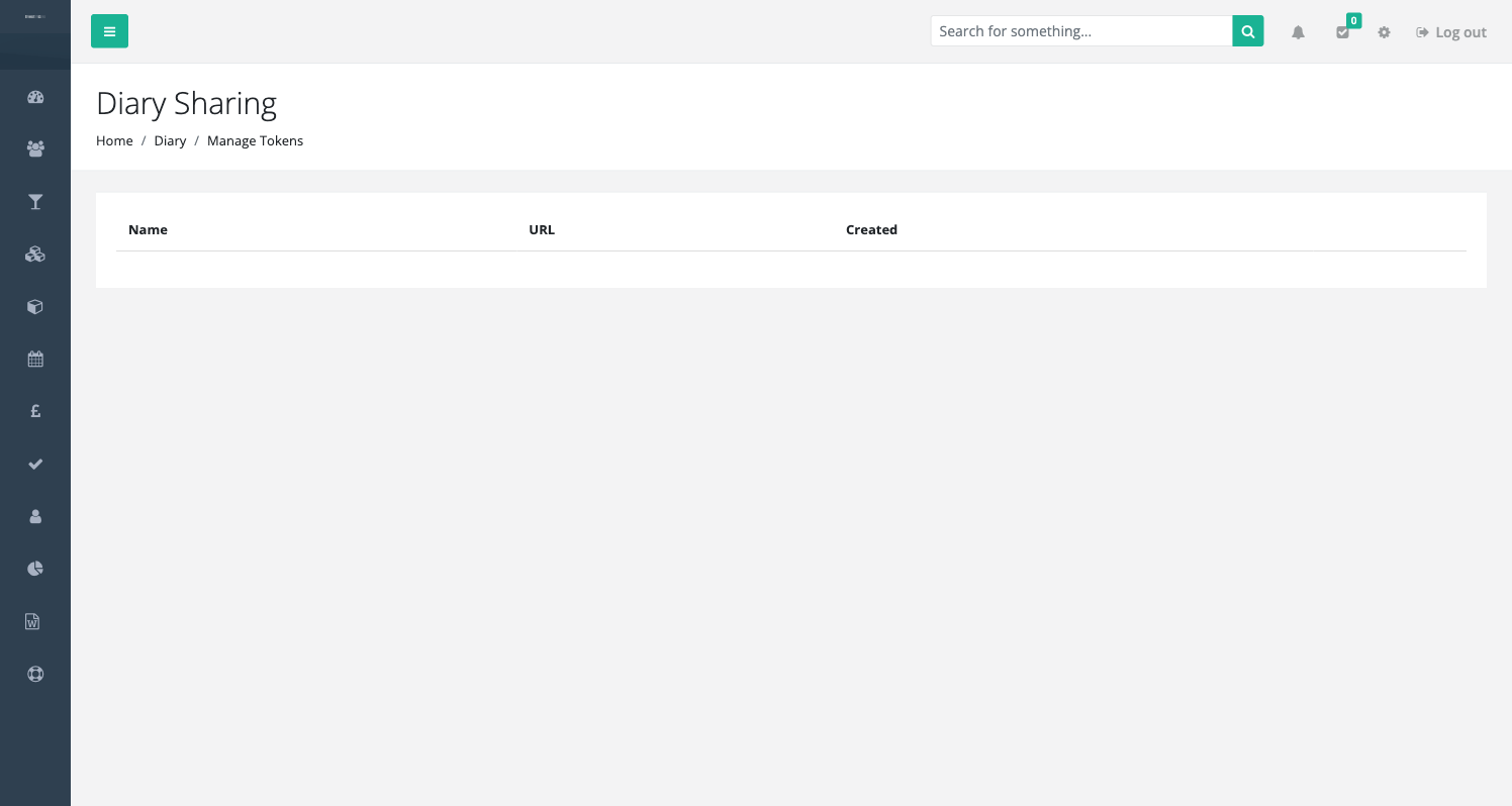 Manage shared calendar links
