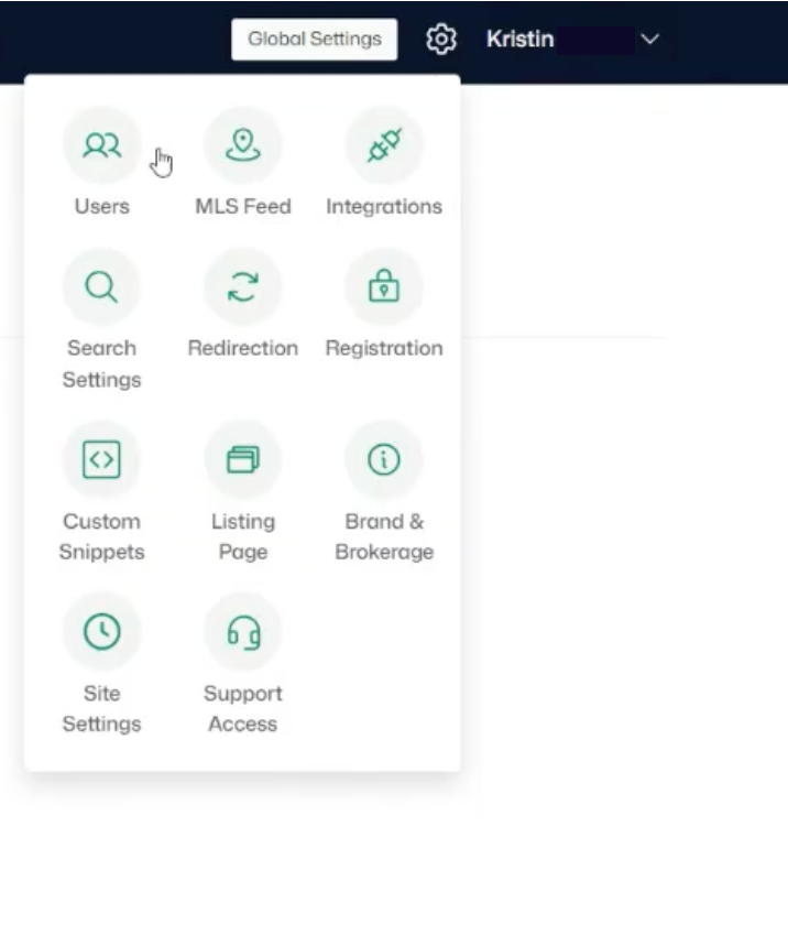 Settings (gear icon) — the eleven tabs