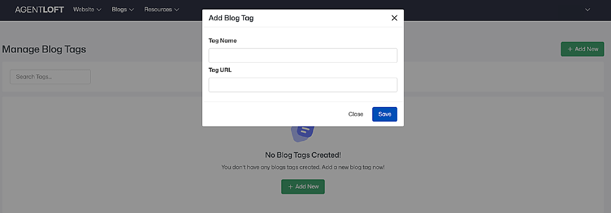 Add Blog Tag