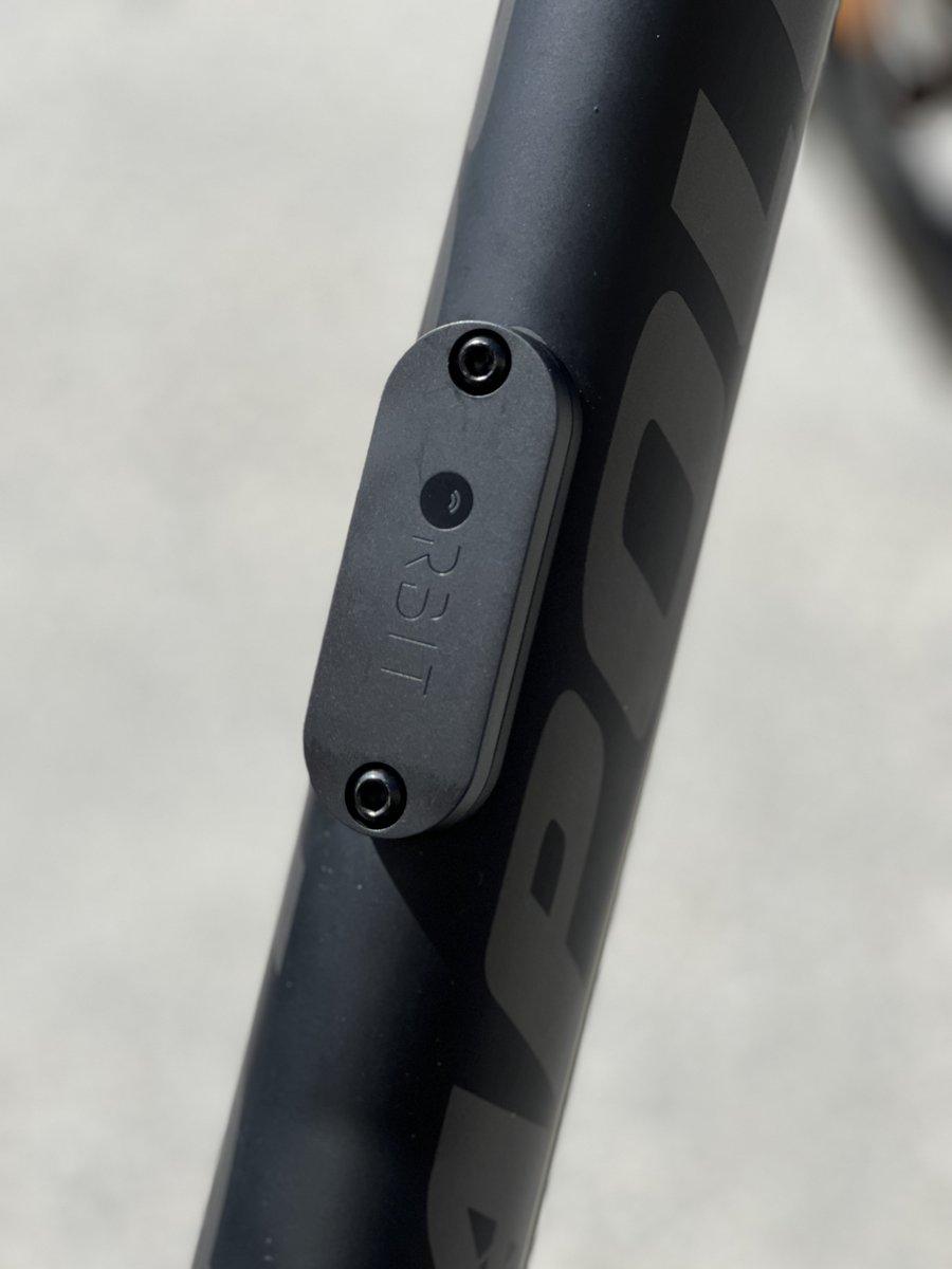 Orbit Velo bolted to the frame on its own