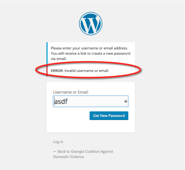 Two simple steps to recover your WordPress password.