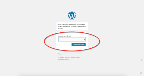 Two simple steps to recover your WordPress password.
