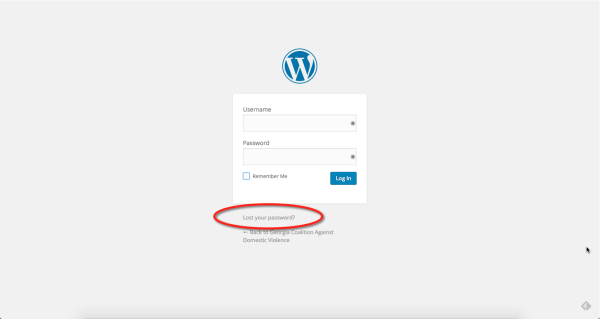 Two simple steps to recover your WordPress password.